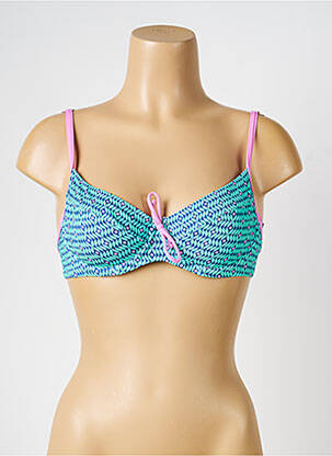 Sutien de costum de baie elasticitate sutien balconet cu decolteu înalt verde BIKINI BAR femeie