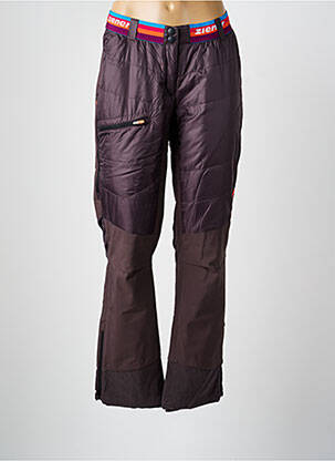 Pantalon drept talie elastică mărime normală gri ZIENER femeie