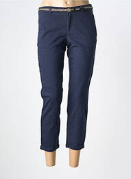 Pantalon 7/8 închidere cu fermoar sub clapetă cu cârlig albastru ONLY femme