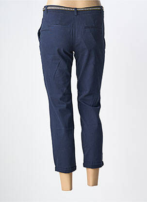 Pantalon 7/8 închidere cu fermoar sub clapetă cu cârlig albastru ONLY femeie