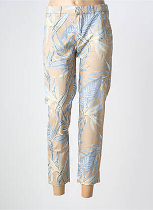 Pantalon 7/8 talie elastică bej ONLY femeie
