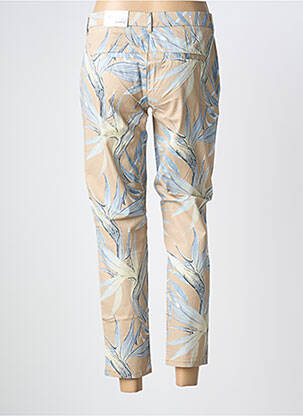 Pantalon 7/8 talie elastică bej ONLY femeie