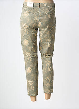 Pantalon 7/8 închidere cu fermoar sub clapetă cu cârlig verde ONLY femeie