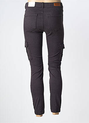 Pantalon cargo țesătură poplin mărime normală negru ONLY femeie