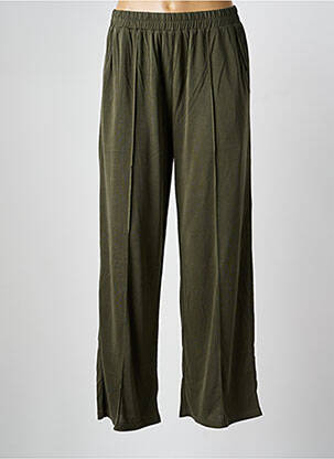 Pantalon drept elasticitate mărime normală verde GRACE & MILA femeie