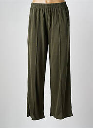 Pantalon drept elasticitate mărime normală verde GRACE & MILA femeie