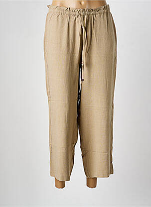 Pantalon 7/8 talie elastică mărime normală verde ONLY femeie