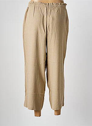 Pantalon 7/8 talie elastică mărime normală verde ONLY femeie