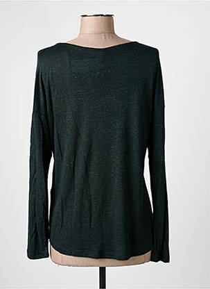 Top elasticitate mâneci lungi verde ONLY femeie