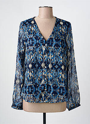 Cămașă țesătură crep mâneci lungi albastru ONLY femme