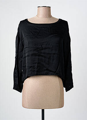 Top croială cambrată mâneci lungi negru PAKO LITTO femme