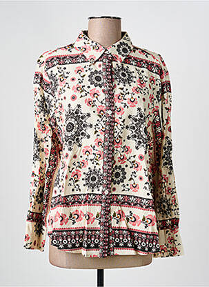 Cămașă imprimeu floral mâneci lungi bej GRACE & MILA femme