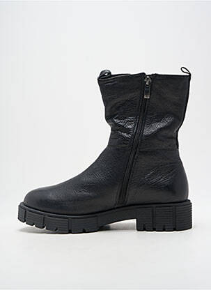 Botine/ghete material neted toc de 4 la 6 cm negru CAPRICE femeie