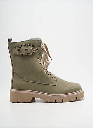 Botine/ghete toc mic toc de 4 la 6 cm verde CAPRICE femeie