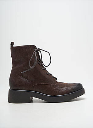 Botine/ghete material neted toc de 4 la 6 cm maro CAPRICE femeie