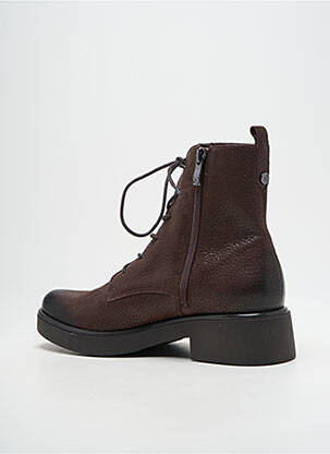 Botine/ghete material neted toc de 4 la 6 cm maro CAPRICE femeie