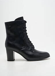 Botine/ghete material neted toc de 4 la 6 cm negru CAPRICE femme