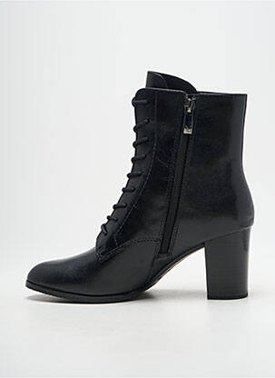 Botine/ghete material neted toc de 4 la 6 cm negru CAPRICE femeie
