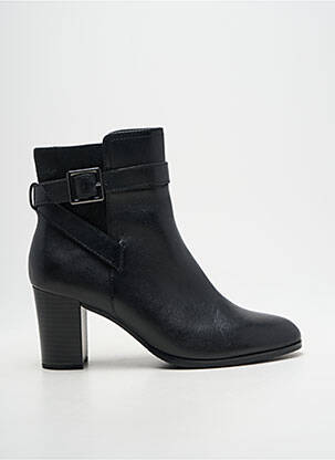 Botine/ghete material neted toc de 7 la 9 cm negru CAPRICE femeie