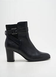 Botine/ghete material neted toc de 7 la 9 cm negru CAPRICE femme