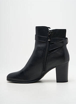 Botine/ghete material neted toc de 7 la 9 cm negru CAPRICE femeie