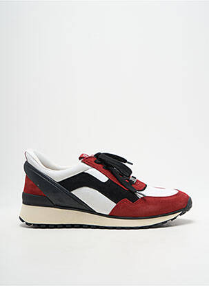 Adidași vârf rotund toc plat până la 3 cm roșu CAPRICE femme