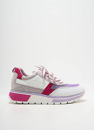 Adidași vârf rotund toc de 4 la 6 cm violet CAPRICE femme