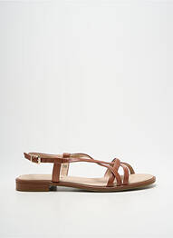 Sandale/pantofi decupați chiquet toc plat până la 3 cm maro CAPRICE femme