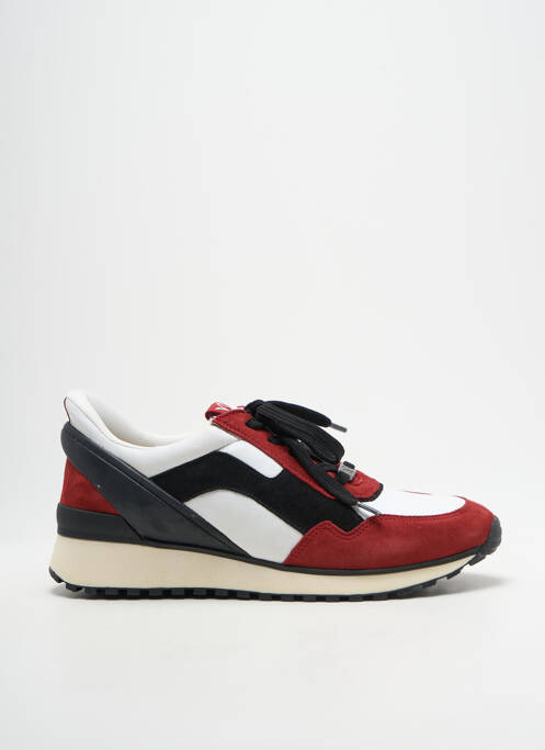 Adidași vârf rotund toc plat până la 3 cm roșu CAPRICE femme