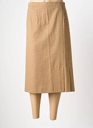 Fustă midi maro FRANK WALDER femeie