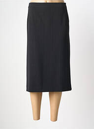 Fustă midi talie cu cleme negru LISA CHESNAY femme