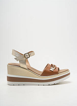 Sandale/Pantofi decupați auriu NERO GIARDINI femeie