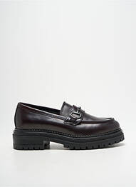 Mocasini țesătură satinată toc de 4 la 6 cm maro NERO GIARDINI femme
