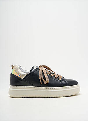 Adidași material neted toc plat până la 3 cm negru NERO GIARDINI femeie