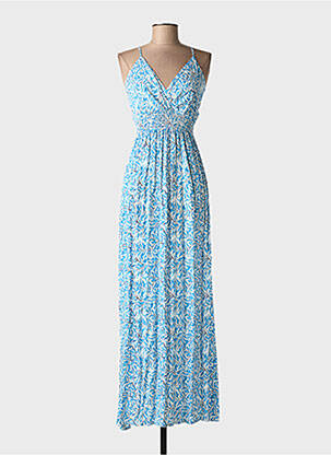 Rochie lungă albastru MISS SARA FASHION femeie