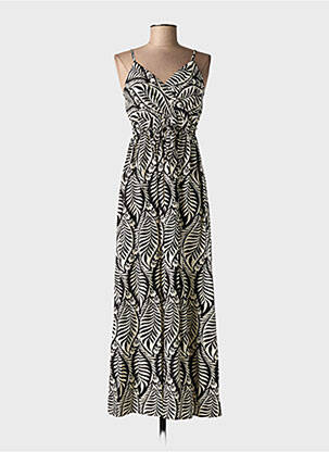 Rochie lungă negru ELENA Z femeie