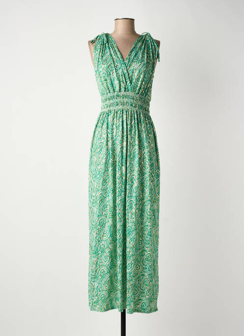 Rochie lungă verde ELENA Z femeie