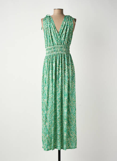 Rochie lungă verde ELENA Z femeie