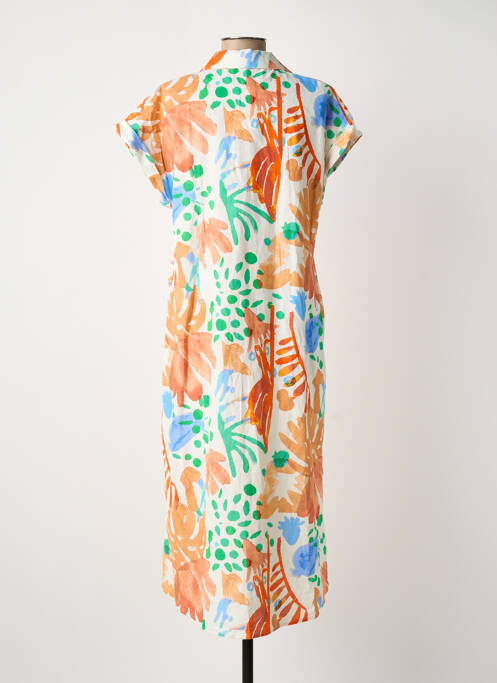 Rochie midi portocaliu ROSA FASHION femeie