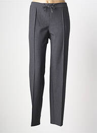 Pantalon drept talie elastică mărime normală gri FRANK WALDER femme