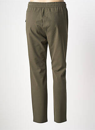Pantalon slim talie elastică mărime normală verde FRANK WALDER femeie