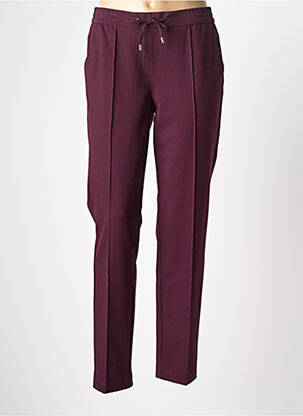 Pantalon slim talie elastică mărime normală violet FRANK WALDER femeie