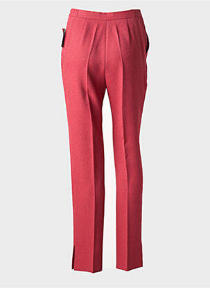 Pantalon slim talie înaltă talie înaltă roșu KARTING femeie