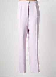 Pantalon drept țesătură crep talie înaltă violet KARTING femme