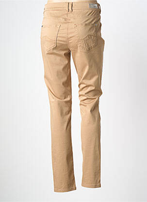 Pantalon slim țesătură poplin mărime normală bej GARDEUR femeie