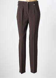 Pantalon slim buzunare talie înaltă maro BRUNO SAINT HILAIRE femme