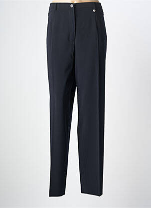 Pantalon drept talie cu cleme mărime normală negru BRUNO SAINT HILAIRE femeie