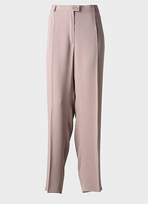 Pantalon drept țesătură crep mărime normală bej NONET femeie