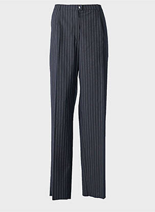 Pantalon drept țesătură crep talie joasă albastru KARTING femeie