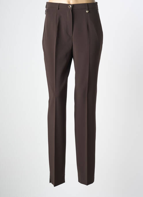 Pantalon slim maro BRUNO SAINT HILAIRE femeie